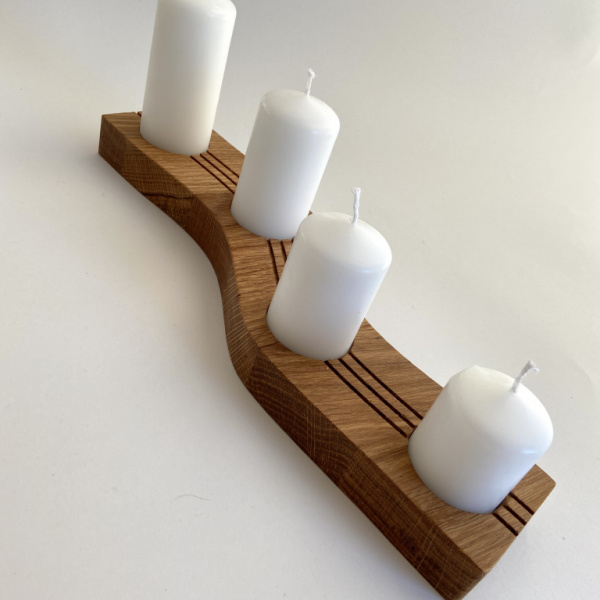 подсвечник волна